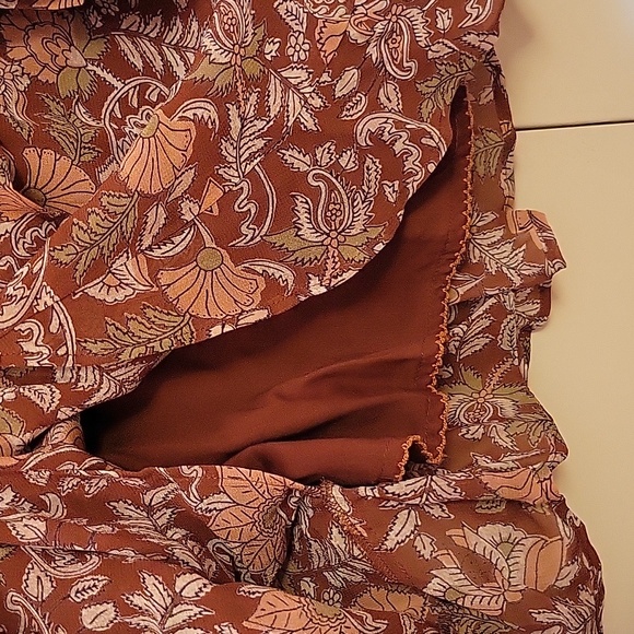 Anthropologie Faux-Wrap Floral Mini Skirt - Picture 3 of 7